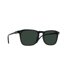 Raen Wiley Recycled Black & Green Polarized Men's Square Sunglasses