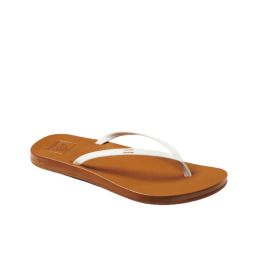 Reef Cushion Slim White & Tan Women's Sandal