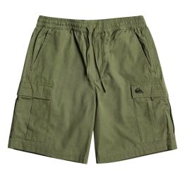 BRIEFING LOGO ELASTIC SHORT PANTS オリーブ M quiksilver-cargo-taxer-