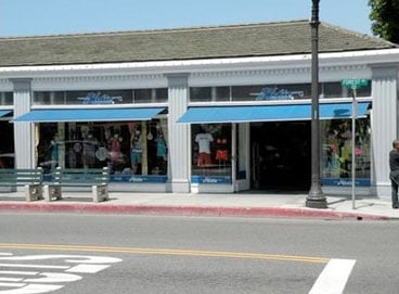 view of the hobie laguna beach shop from forest avenue